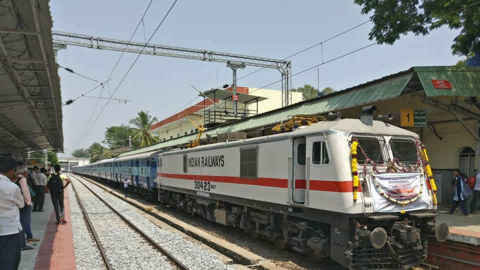 Diversion of trains due to non-interlocking works