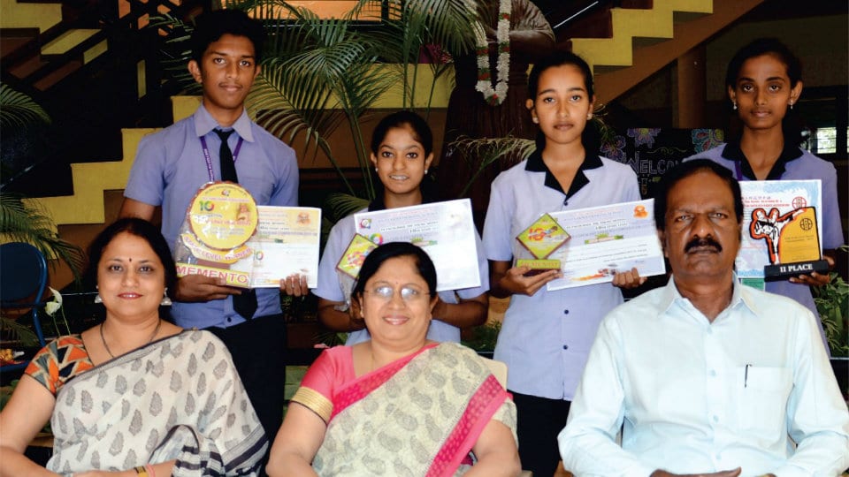 Prize winners at District and State-level contests
