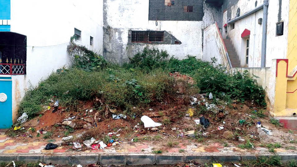 Plea to prevent dumping of garbage between houses at Rajiv Nagar