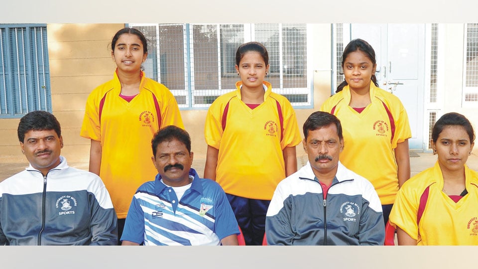 Mysore Varsity women’s TT Team