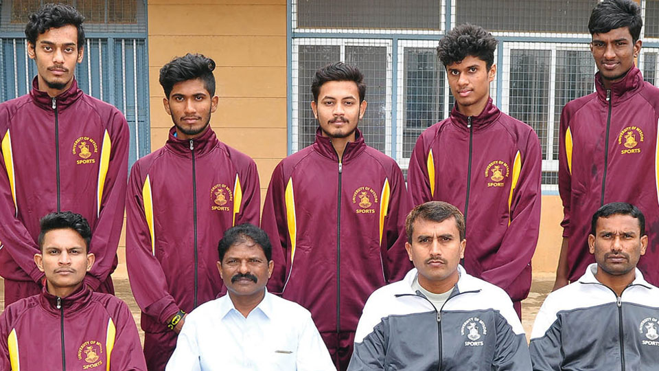 Mysore Varsity Men’s badminton team