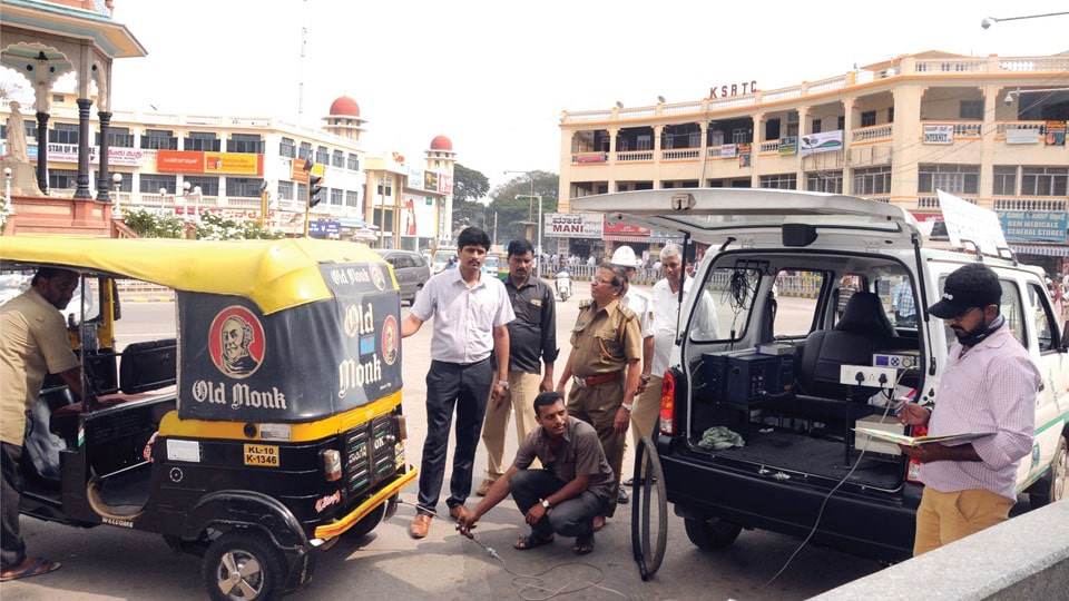 RTO conducts emission test for private vehicles