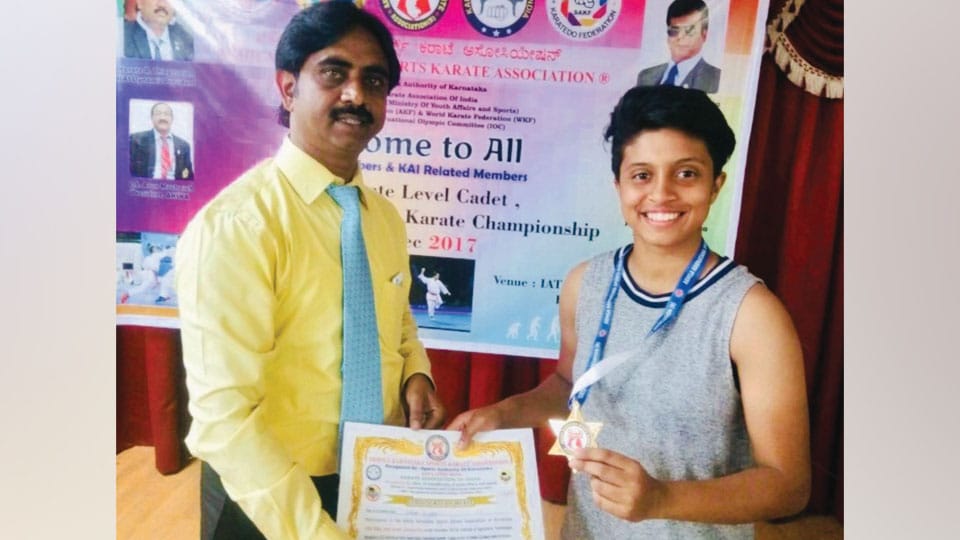 10th State Level Cadet, Junior and U-21 Karate Championships: City’s Deia Urs wins gold