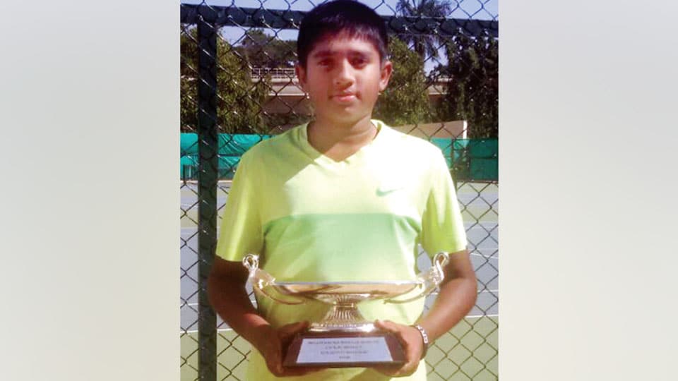 All India SGFI PU Lawn Tennis Tournament: Manish moves ahead