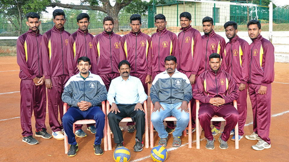 University of Mysore volleyball team