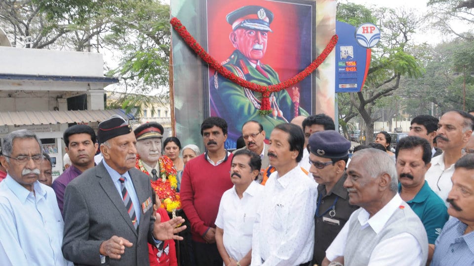 Plea to install life-size statue of Field Marshal K.M. Cariappa