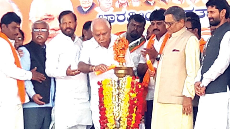 BJP’s Parivartana Rally reaches Mandya; BSY targets CM