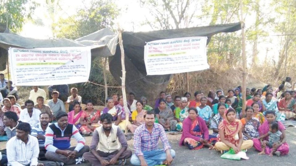 Nagarahole tribals launch indefinite protest seeking basic amenities