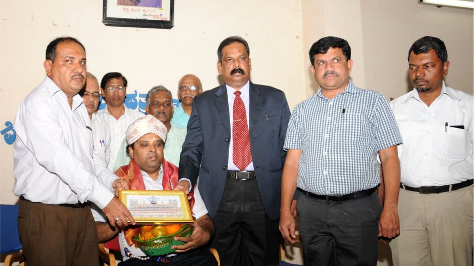 Louis Braille award presented to journalist L. Subramani