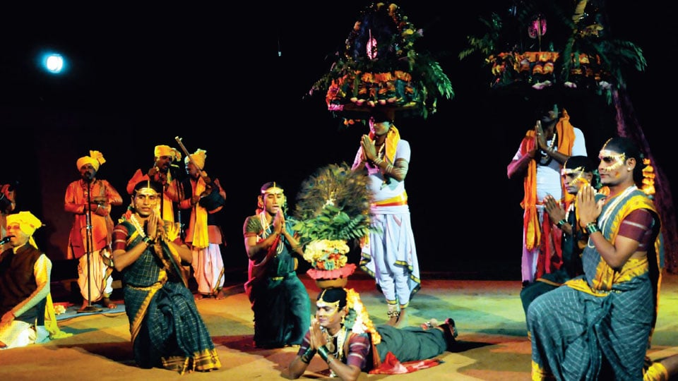 Lighting up Bahuroopi stage with song, dance, drama