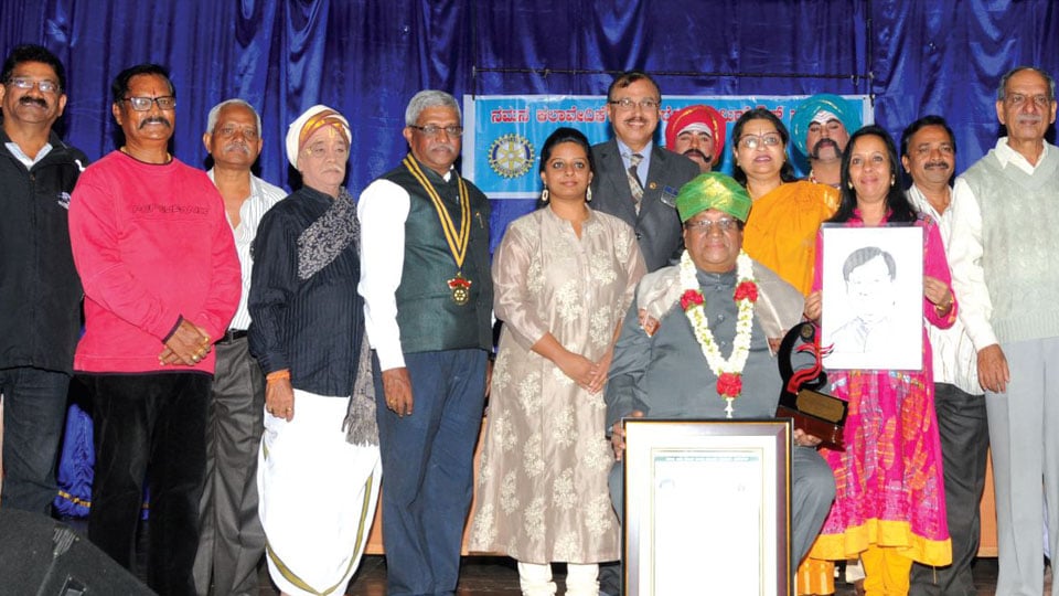 ‘Rotary Namana’ Award presented to Rajashekar Kadamba