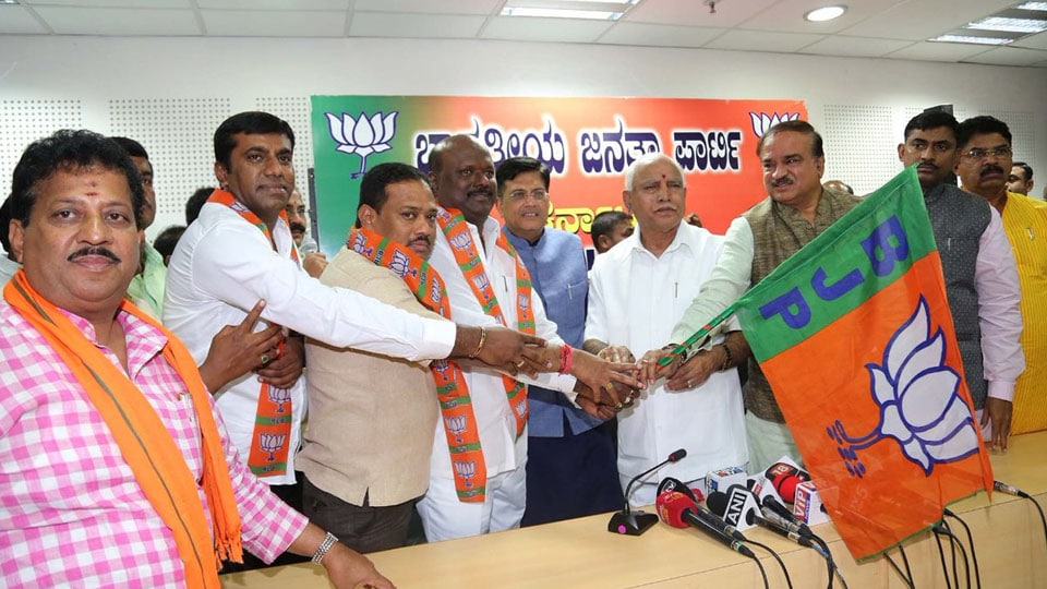 Two JD(S) MLAs join BJP