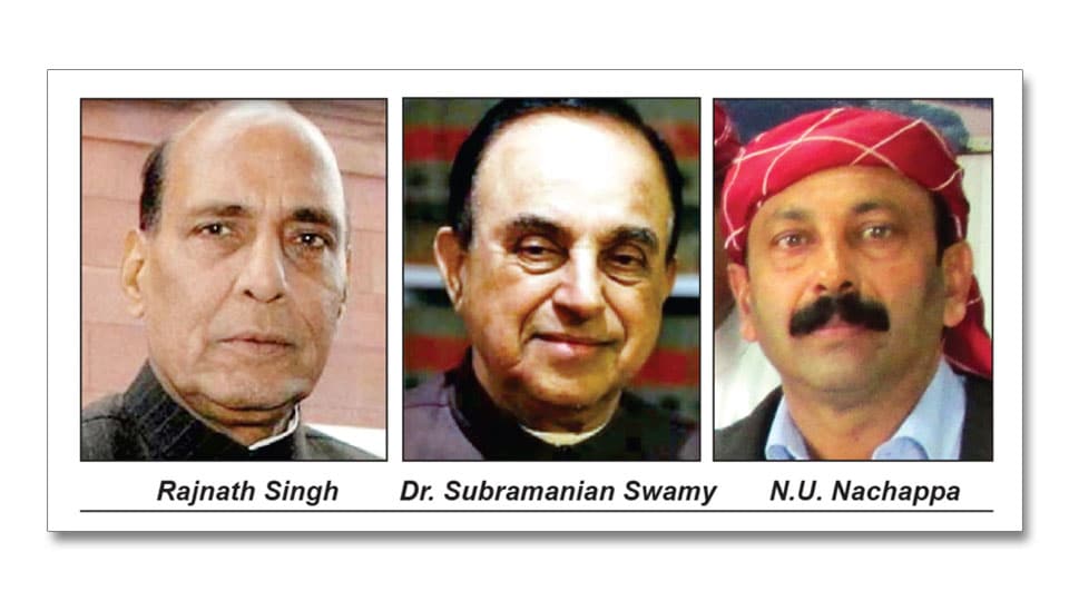 Codava Quest for Autonomy: Rajnath Singh reciprocates to Dr. Subramanian Swamy’s letter