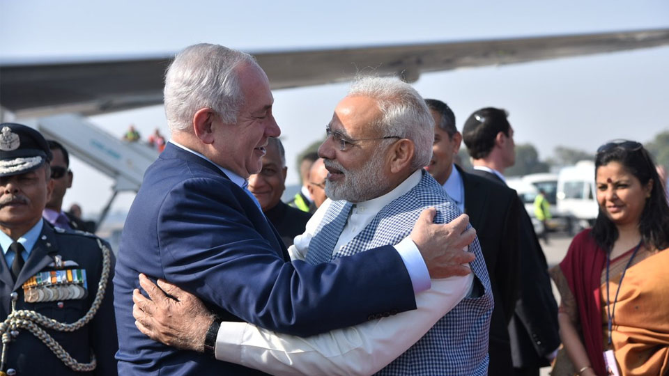 Israeli PM Netanyahu arrives in India