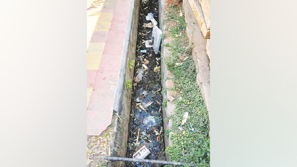 Clogged drains in Gokulam needs to be cleaned