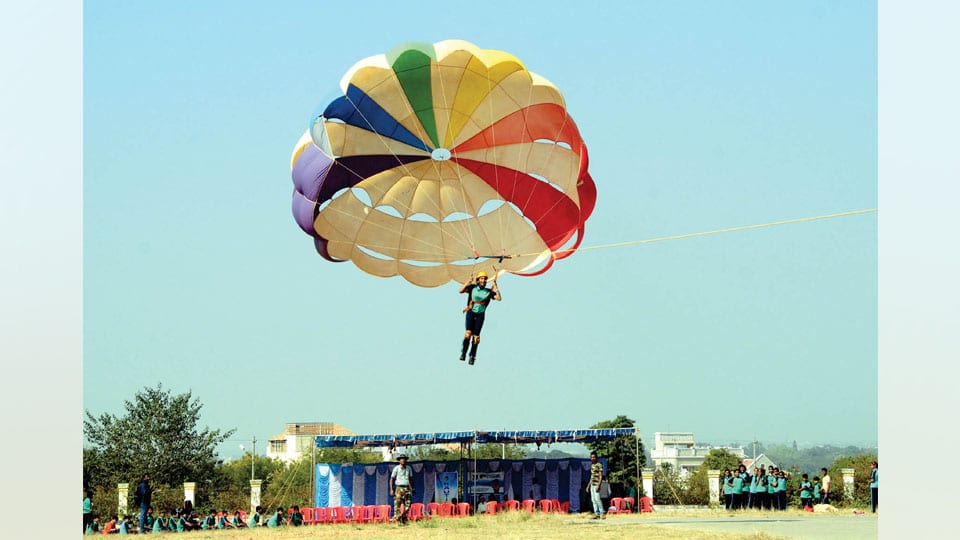 Paragliding by Kautilya students