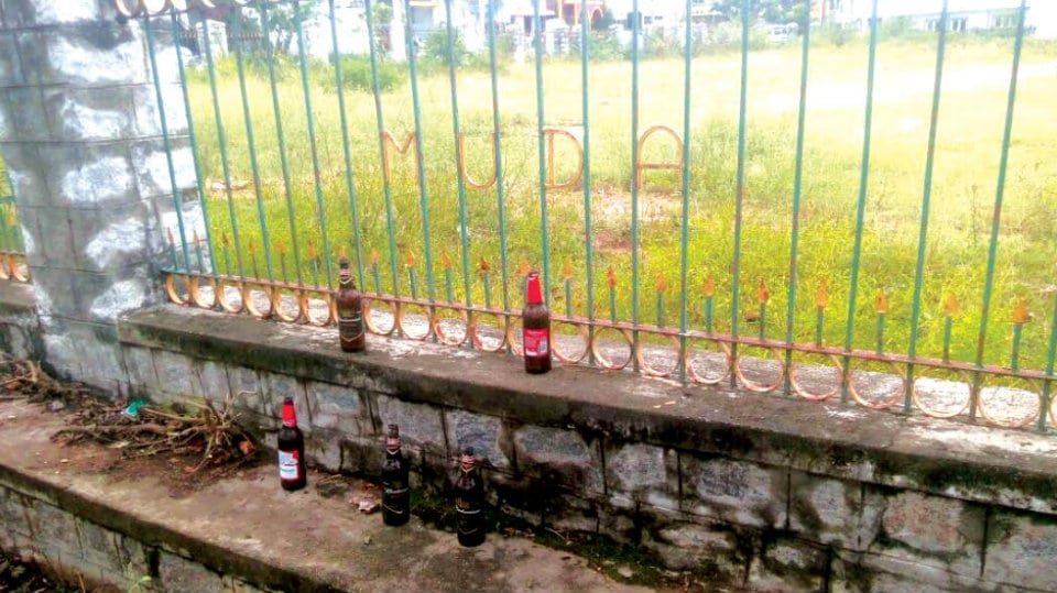 Park turning into drunkards’ den in Christian Colony