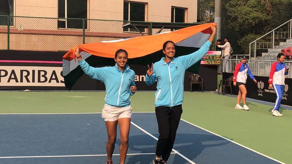 Federation Cup Tennis: Ankita Raina and Karman Kaur subdue a fighting Taipei