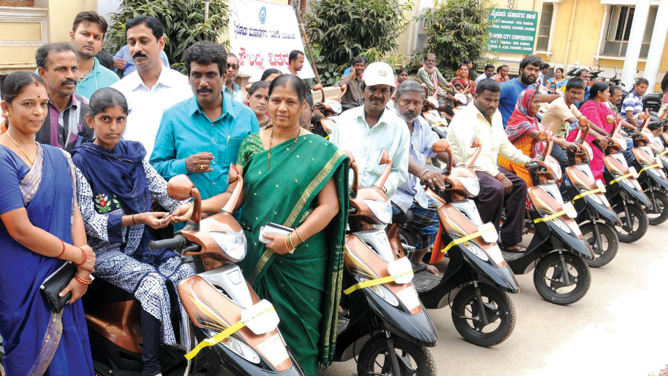 MCC distributes retrofitted scooters to 27 beneficiaries