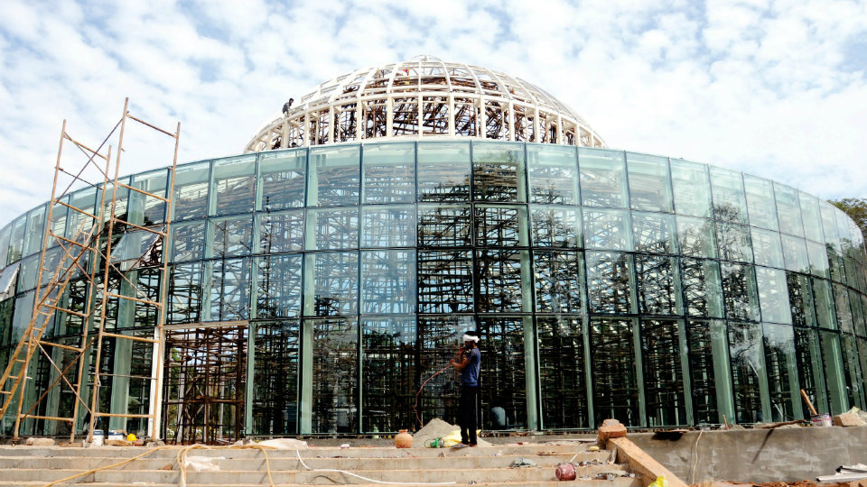 Glass House work nearing completion at Kuppanna Park