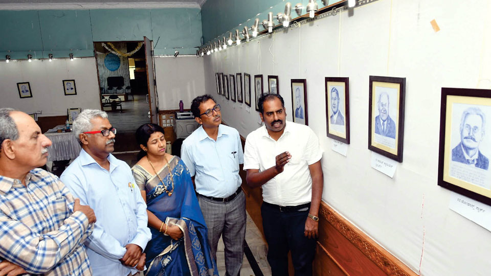 Expo of pen sketches of Nobel Laureates marks National Science Day