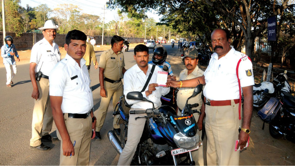 Traffic Police conduct ‘Friendly Enforcement Drive’