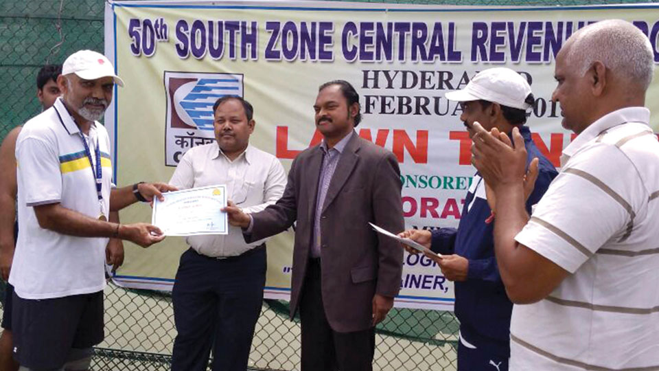 Wins medals at Central Revenue Sports Meet