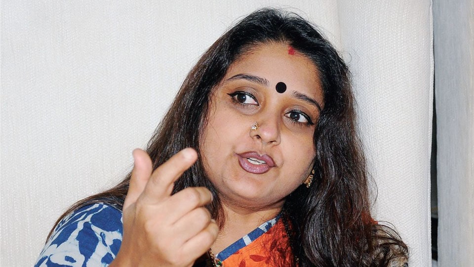 Actress Malavika wants to contest from K.R. Constituency