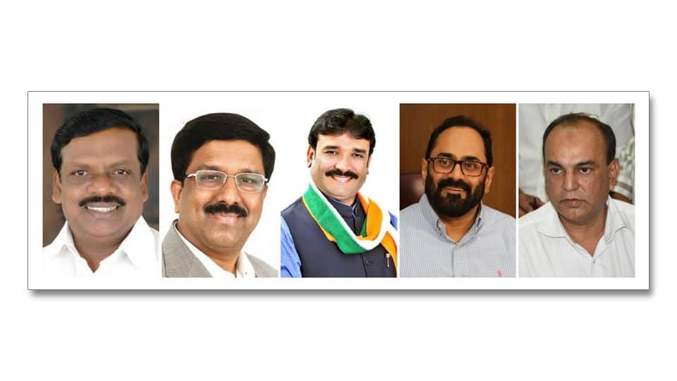 Five candidates in fray for RS polls from State