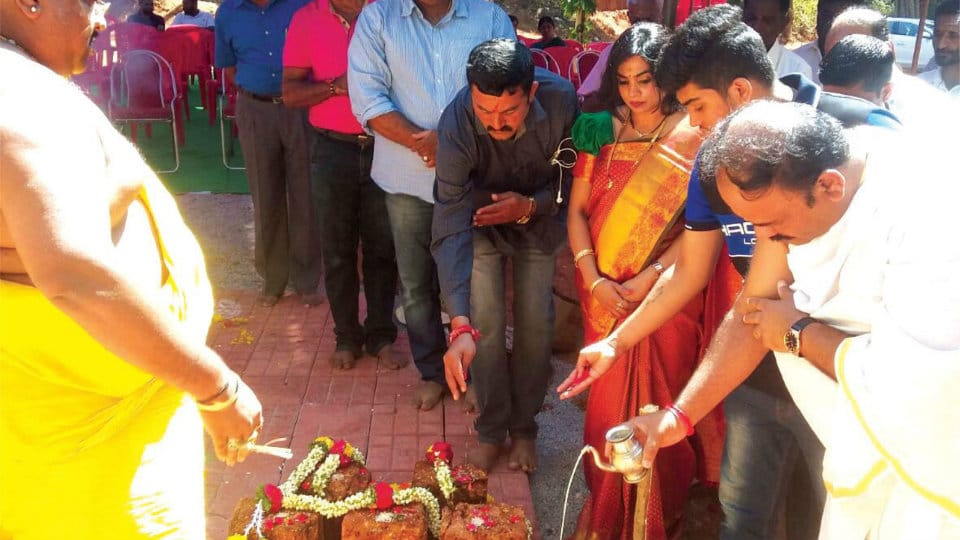 Amidst opposition, foundation stone laid for Sai Temple in Bhagamandala