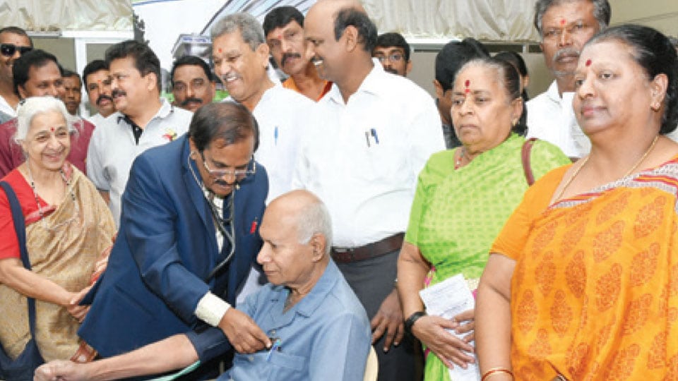 Free health check-up camp held for artistes and writers