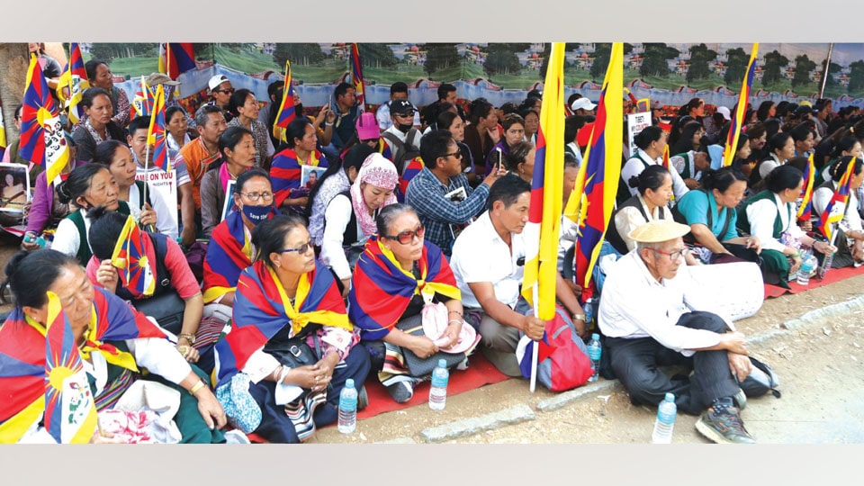 59th Uprising Day: Hundreds of Tibetans stage protest