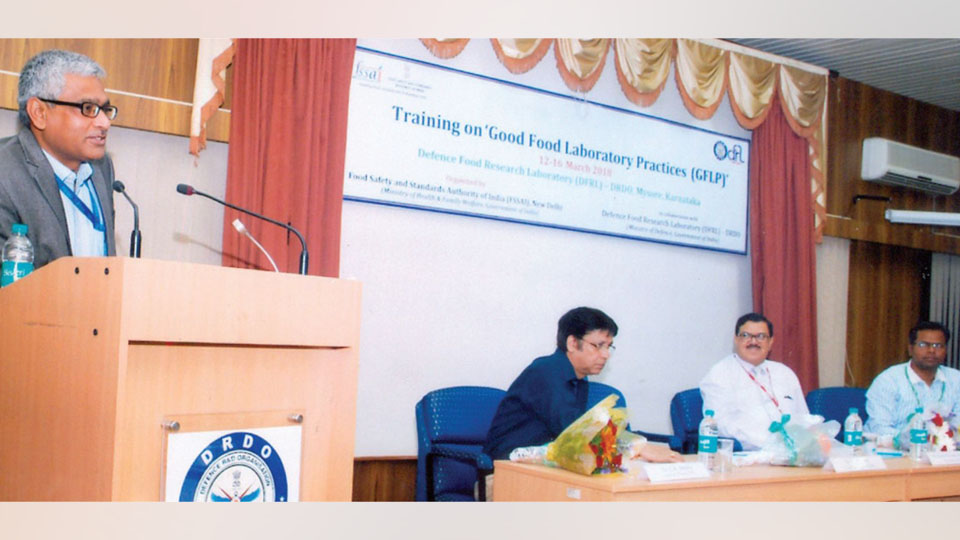 Course on ‘Good Food Laboratory Practices’ held at DFRL