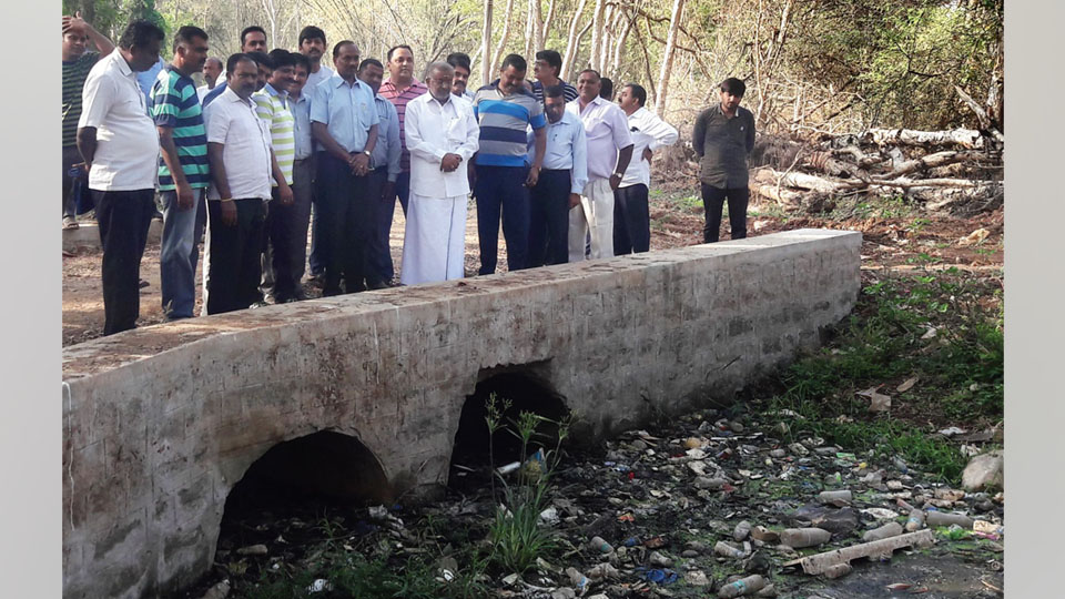 Sewage water into Lingambudhi Lake: MLA conducts spot inspection