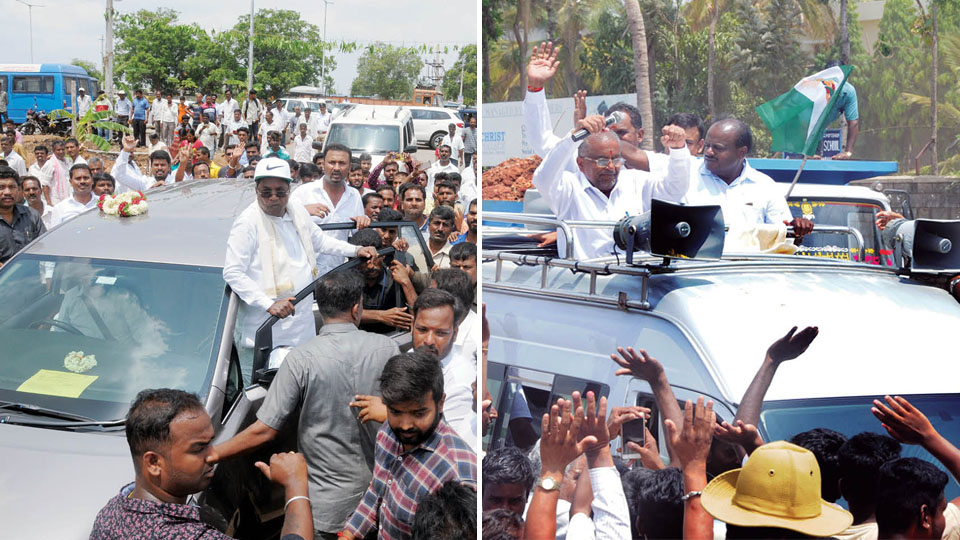 Battle for Chamundeshwari – 2018: CM, ex-CM hold Road Shows
