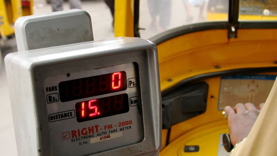 Man held for stealing autorickshaw fare meters