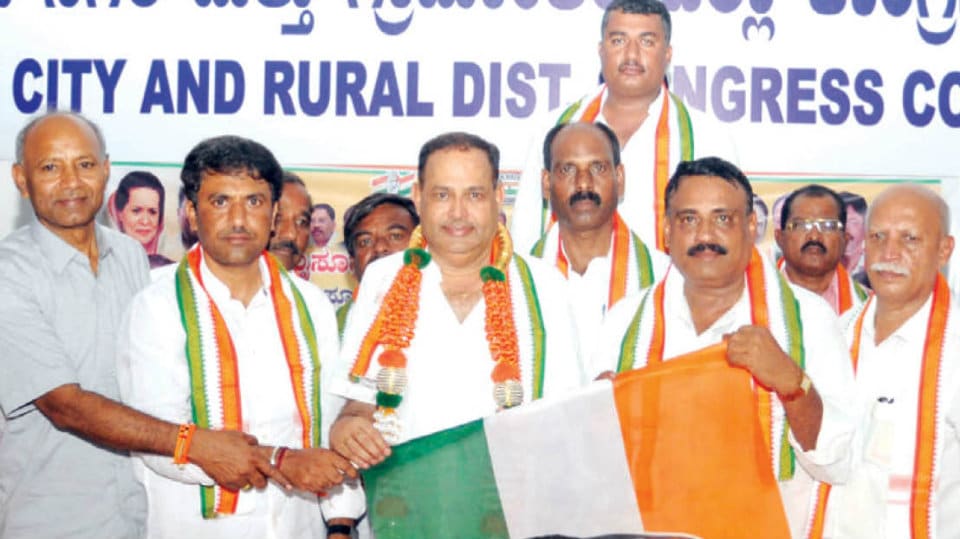 Y.N. Shankaregowda is Mysuru Dist. Congress Campaign Committee President