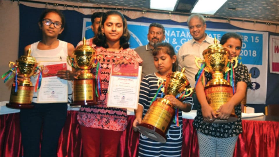 Winners of State U-15 FIDE Rated Chess