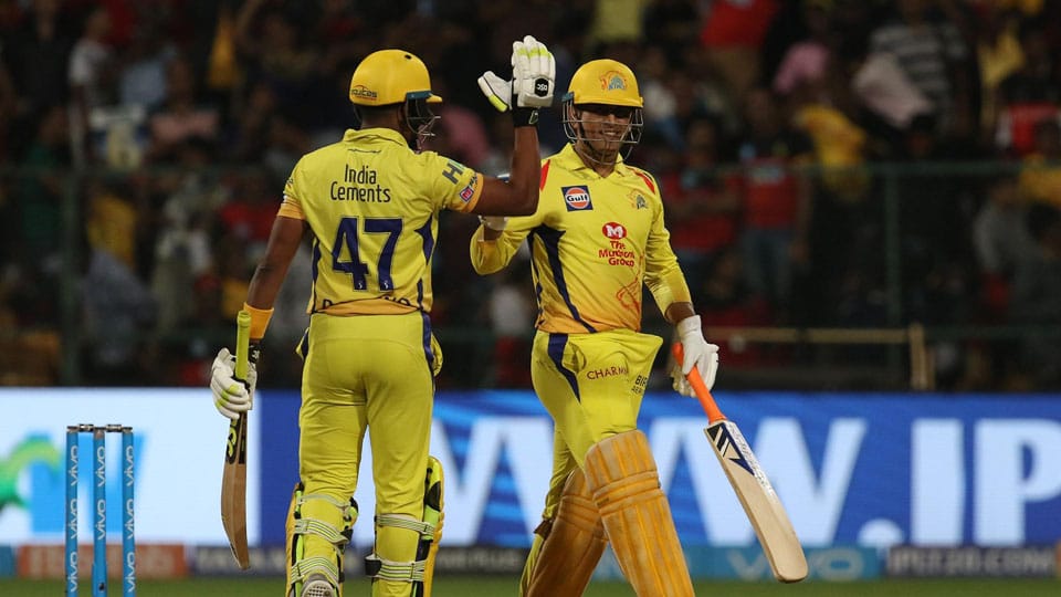 Dhoni stars in Chennai Super Kings win  over Royal Challengers