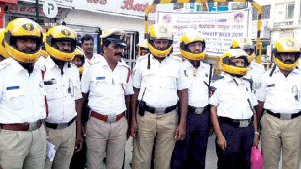 Helmets for traffic cops