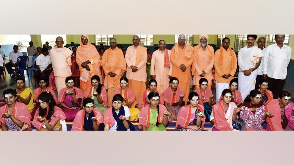 23 girls receive Linga Deeksha Samskara