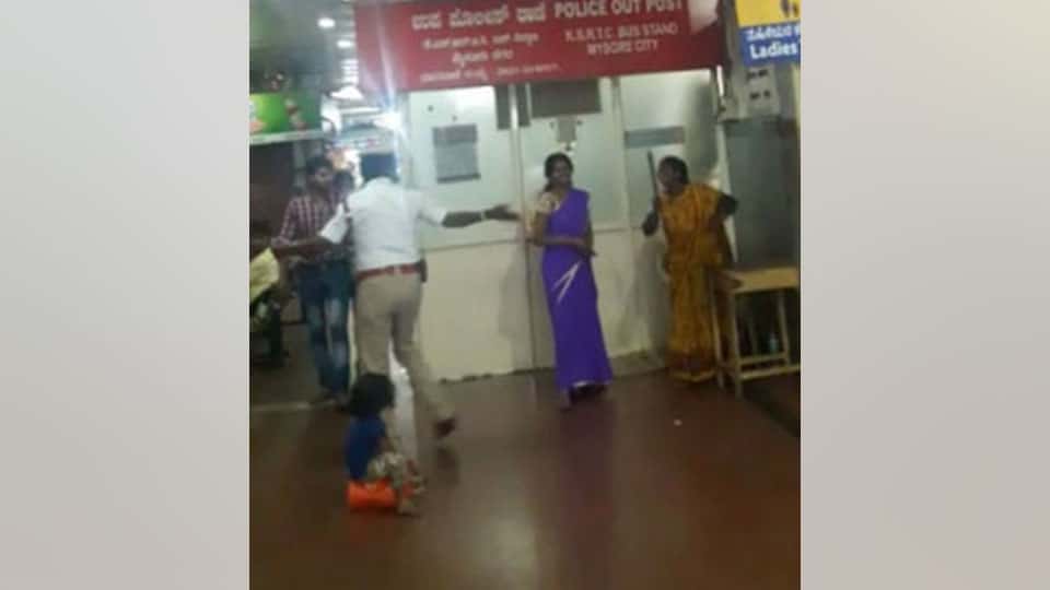 Video of cop coming out of ladies toilet in bus stand goes viral