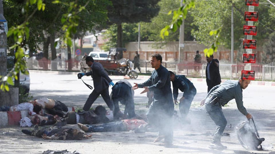 Journalists among 21 killed in twin suicide blasts in Kabul