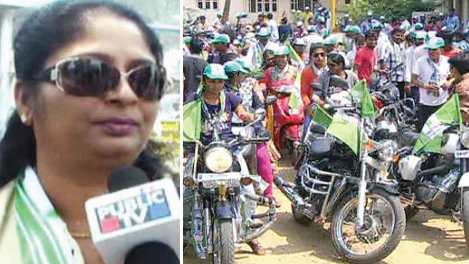Bullet Rani rides for JD(S) ticket!
