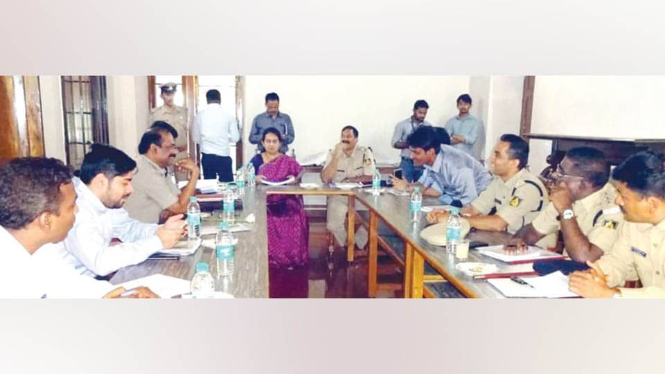 DCs, SPs of border districts hold meeting in Madikeri