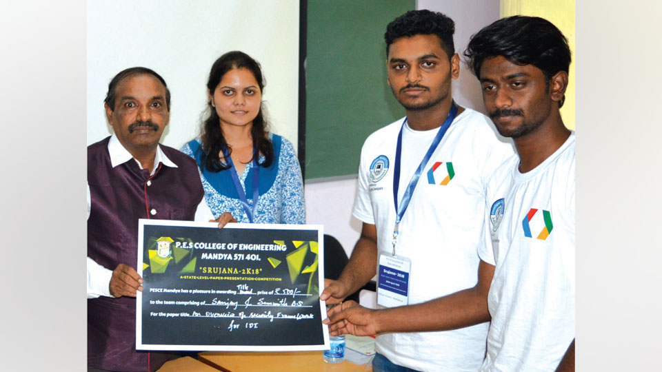Winners of Srujana-2K18 State-level competition