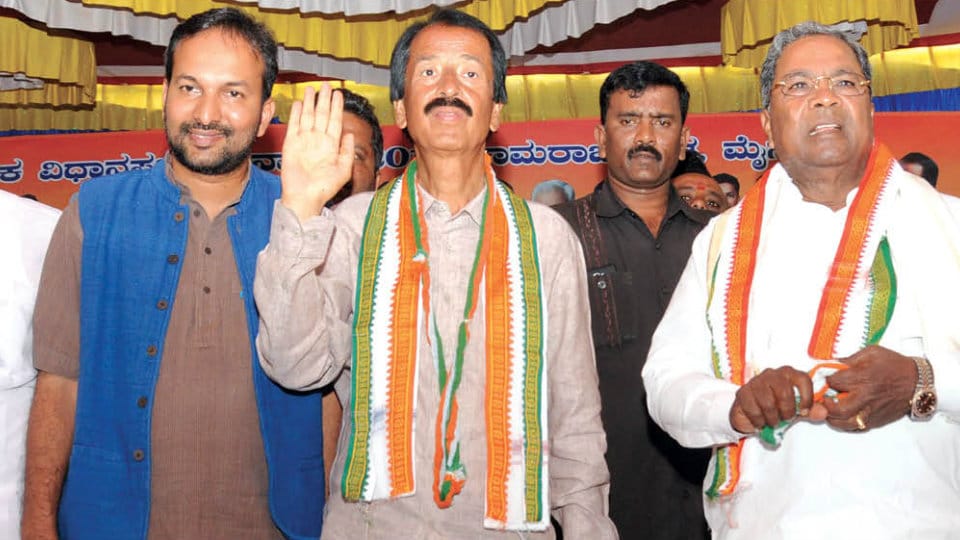 Last minute canvassing to woo voters: CM bats for Vasu in Chamaraja