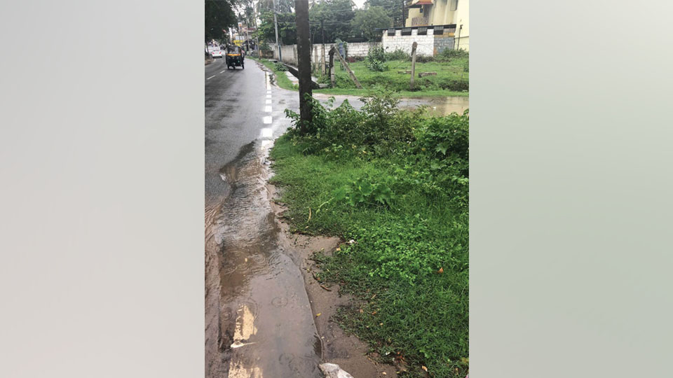 Overflowing manhole causing problems in N.R. Mohalla