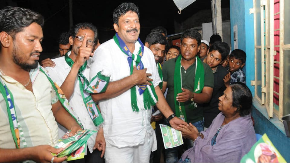 Campaigning picks up pace in N.R. Constituency: Janata Dal (Secular)