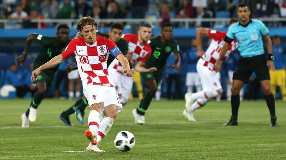 FIFA World Cup 2018: Luka Modric penalty secures 2-0 win for Croatia against Nigeria